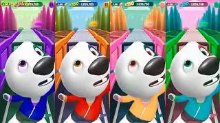 Talking Tom Gold Run  Colors Reaction Talking Hank - Flying Side World  Gameplay HD