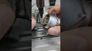 Aviation plug wire welding process- Good tools and machinery make work easier #process