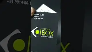 UV printed Velvet embossed visiting cards | Available on IndiaMART