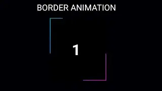 Border Animation In Css || #1