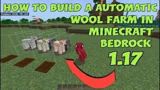 How to build a simple automatic wool farm in Minecraft bedrock 1.17