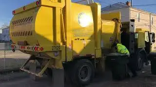 CNG Mack LR / GS Products 13-yard MP8000 garbage truck
