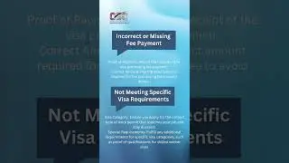 Incomplete Application Forms, Missing Documentation, Incorrect Information, Poor Quality Photos etc,