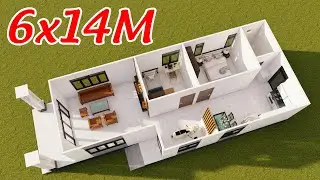 Gợi ý bố trí công năng nhà cấp 4 chữ L 6x14M đẹp giá rẻ | Kiến Trúc Nhà Việt