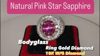 PINK STAR SAPPHIRE NOHEAT SRILANKA - FULL KRISTAL