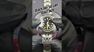 First Black Bay 58 GMT Homage Build on Youtube!  #modwatch #seikomod