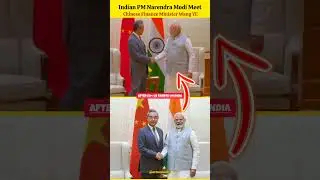 Indian PM Narendra Modi Meet Chinese Finance Minister Wang Yi 😱 #pmmodi #china #putin