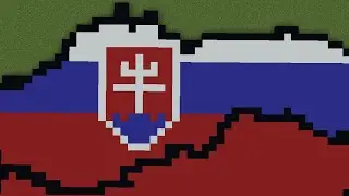 How to build the world map in minecraft &mdash; Europe part 3 &mdash; Slovakia 🇸🇰