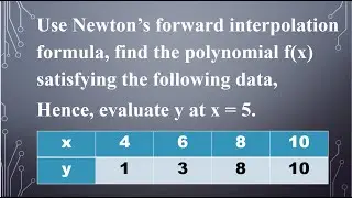 SNM | MA3251 | Unit 4 | Numerical Differentiation in Tamil | Newton's forward difference in Tamil