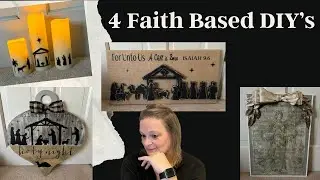 UNBELIEVABLE!!! 4 Faith Based DIY's | Nativity DIY's | Angel DIY | Faith Based Christmas Decor