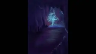 Violet speed painting