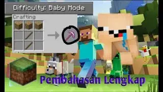 Cara membuat minecraft jadi difficulty: Baby Mode + Cara Download Tlauncher mudah Pembahasan Lengkap