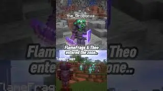 FlameFrags & Theo entered the zone.. || #minecraft #edit #minecraftshorts #minecraftmemes