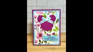 Disney-Inspired Minnie Mouse FABULOUS Floral Card with Awash in Beauty