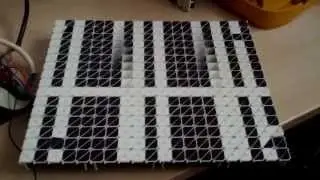 FlipDot panel at Metalab, finally working