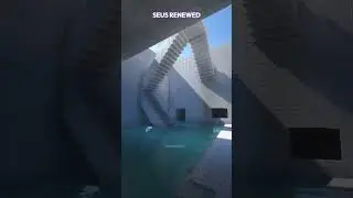 Minecraft Mid-End Shader Test on Pool 😳 #minecraft #minecraftshorts  #shorts  #shaders