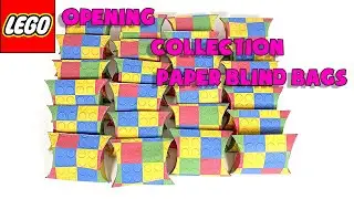 Mystery Lego Collectable Minifigures Paper Pack Opening! Custom Blind Bags