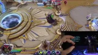 Heroes of the storm Gul'dan with ipad gesture control gameplay