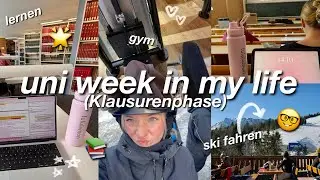 VLOG🤓one week in my life!!💞uni, lernen, gym, ski fahren💌