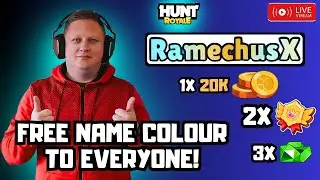 🔴 LIVE! - HUNT ROYALE MEGA GIVEAWAY! FREE NAME COLOUR TO EVERYONE AND MUCH MORE!
