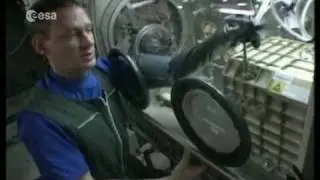 European astronauts on the International Space Station