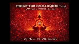 STRONGEST ROOT CHAKRA GROUNDING (396 Hz) &mdash; LAM Mantra | I AM SAFE &bull; Deep Calm