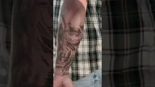 Batman 3d Logo Tattoo Done