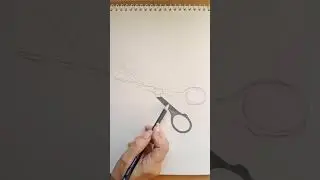 Scissor sketch | Realistic pencil sketch | LILLY'S ART
