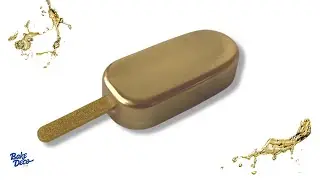 Как наносить металлическую блестящую пыль