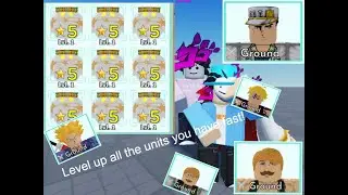 How to farm exp units fast and easy | All Star Tower Defense