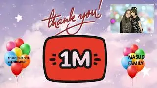 Yay✨🎈🎈🎉1M Reached Alhamdulillah!! Thanks to you all 💞💕