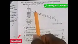 2017 ECZ PURE CHEMISTRY 5070 PAPER 2 Question 3 Solution.( Fractional Distillation)