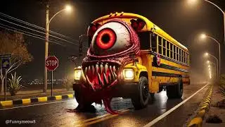 School bus monster but with Coffin Dance Meme | Coffin Dance Song (Cover) | Meme Dance📼 Video 