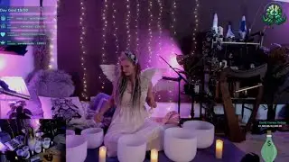 Heart Chakra and positive affirmations with Crystal singing bowls