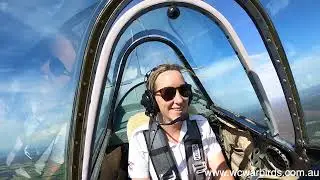 Amy's Awesome Yak-52 Warbird Flight over The Hunter Valley - Jamie Riddell - Wine Country Warbirds