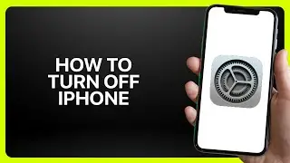 How To Turn Off iPhone In iPhone Settings 2026! Tutorial