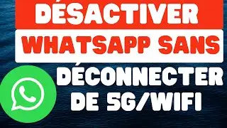 Comment d&eacute;sactiver WhatsApp sans d&eacute;connecter (donn&eacute;es mobiles/Wifi) - 2026