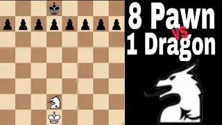 8 Pawns vs 1 Dragon – Impossible Endgame!
