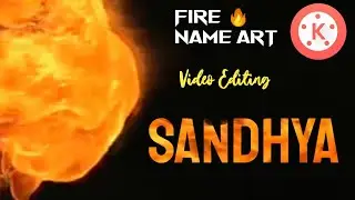 How to make fire name art | fire text animation | tiktok fire name art