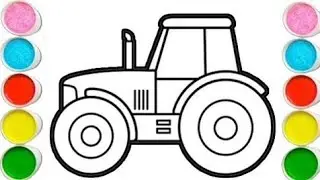 simple tractor🚜drawing|beautiful tractor drawing for kids|tractor drawing easy step by step|tractor 