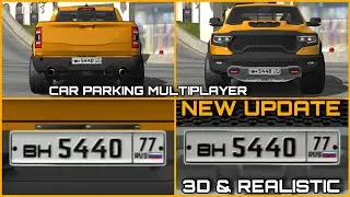 3D & Realistic Russian License Plate Number Tutorial in Car Parking Multiplayer New Update