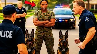 Racist Cops Surrounded a Black Veteran &mdash; But Froze When Her Military Dogs Stepped Out