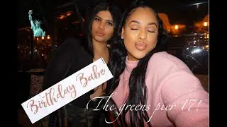 THE BEST ROOFTOP RESTAURANT IN NYC! THE GREENS PIER 17 | BIRTHDAY VLOG | dee.jazmerexo