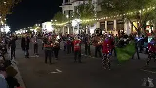 Temecula Valley High School Golden Valley Regiment at 2025 Santa's Electric Light Parade