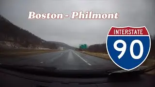 I-90. Boston, MA to Philmont, NY. 50 minutes of relaxing driving.