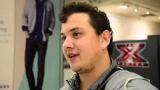 Dwayne Clarke Auditions for the X Factor at The Sailmakers Shopping Centre in Ipswich
