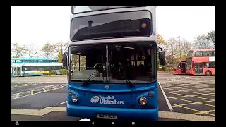 A tour on VOLVO ALX 400 bus Translink Ulsterbus Foyle 2306 parked at Derry ~ Londonderry.