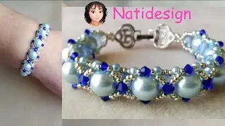PULSERA SOLO MÍA DE PERLAS Y CRISTALES😎🌺- JUST MINE BRACELET OF PEARLS AND CRYSTALS