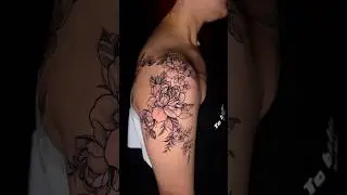 Flower shoulder tattoo #nepalyoutube # #tattoolover  #fullsleeve #tattooartist #tattooideas