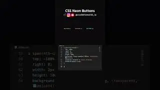 Creating a Stylish Neon Button with HTML, CSS, and JavaScript | Step-by-Step Tutorial